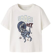 Name It T-shirt - NmmVictor - Cloud Dancer/Dino Rex
