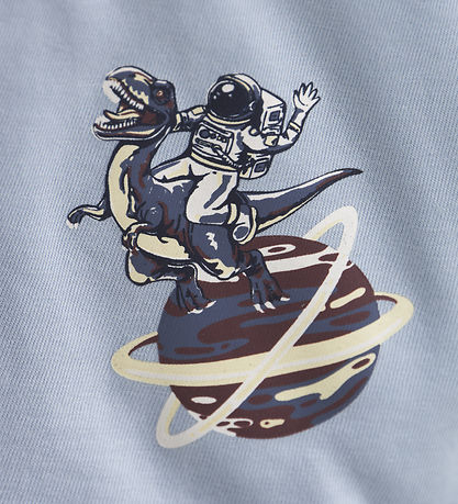 Name It T-shirt - NmmVictor - Blue Fog/Space Dino