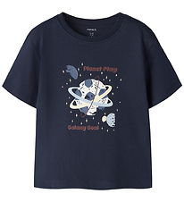 Name It T-shirt - NmmVictor - Navy Blazer/Football Space