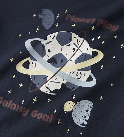 Name It T-shirt - NmmVictor - Navy Blazer/Football Space