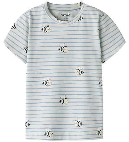 Name It T-shirt - NbmVroels - Pale Aqua/Bee