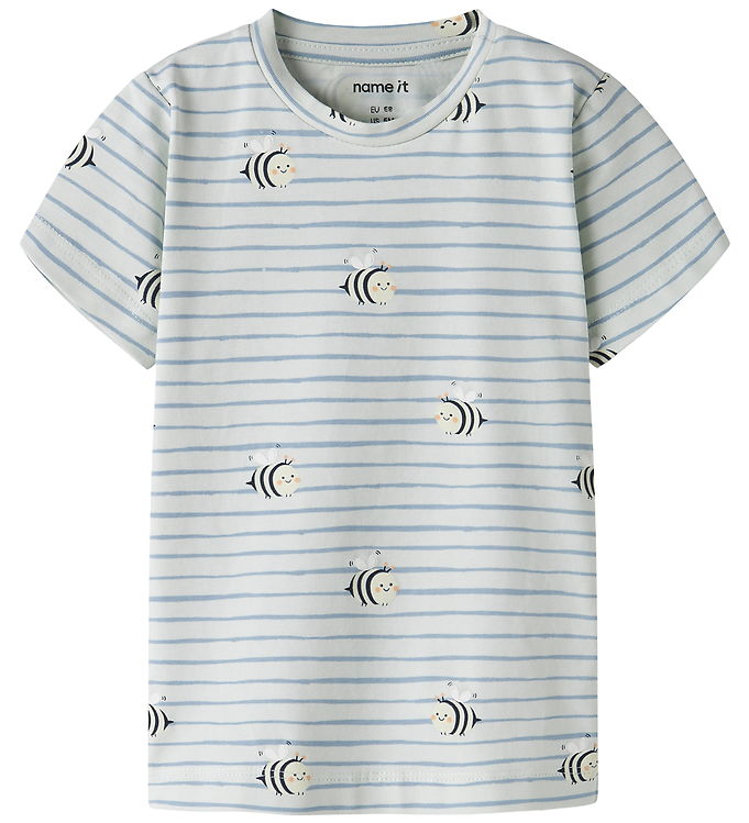 Name It T-shirt - NbmVroels - Pale Aqua/Bee