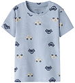 Name It T-shirt - NbmVroels - Blue Fog/Car