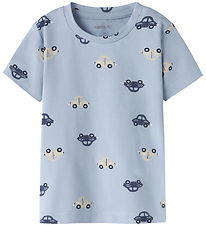 Name It T-shirt - NbmVroels - Blue Fog/Car