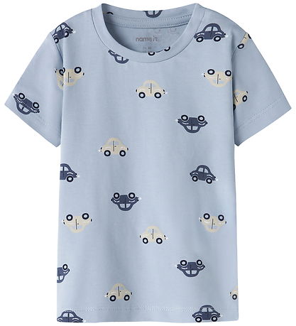 Name It T-shirt - NbmVroels - Blue Fog/Car