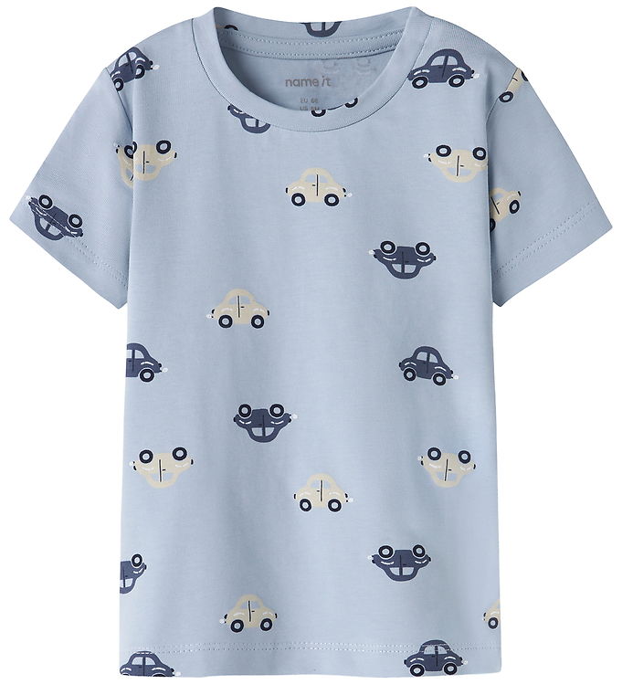 Name It T-shirt - NbmVroels - Blue Fog/Car