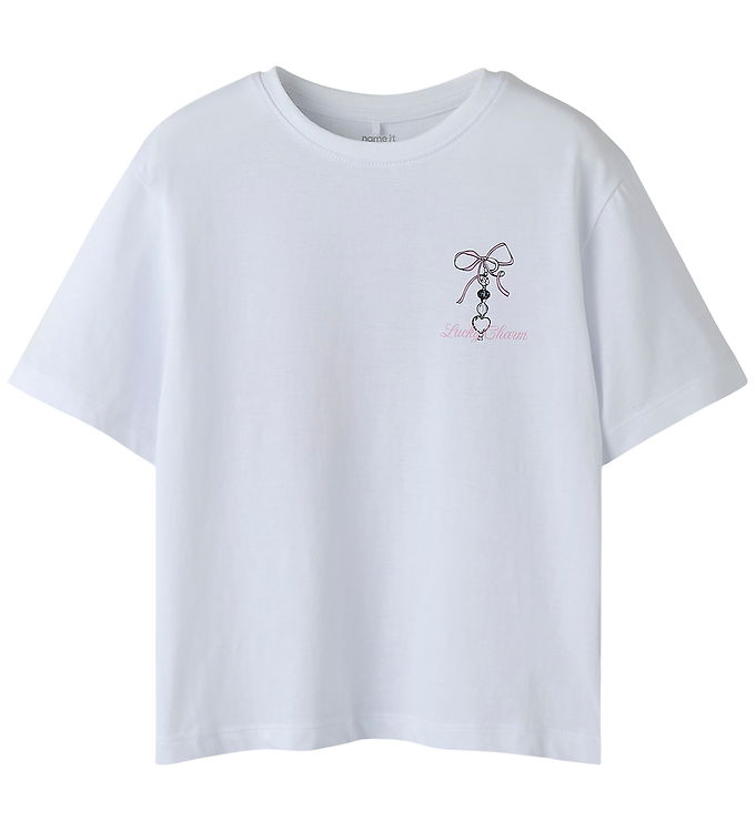 Name It T-shirt - NkfFalle - Bright White