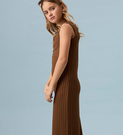 Name It Kjole - Maxi - Slim - Bred Rib - NkfJenna - Sepia