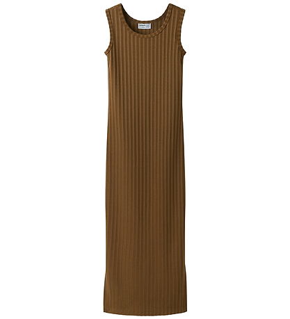 Name It Kjole - Maxi - Slim - Bred Rib - NkfJenna - Sepia