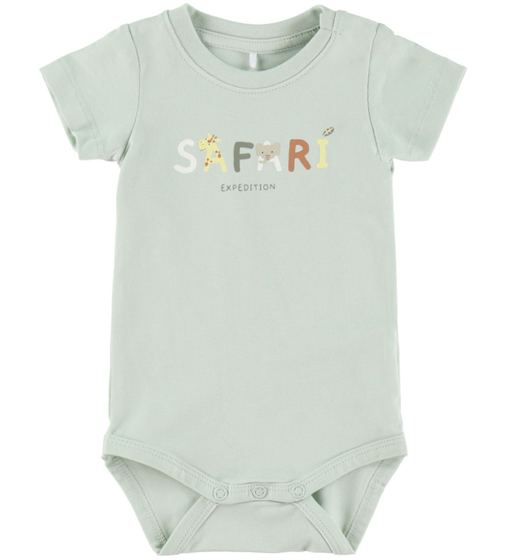 Name It Romper s/s - NbmHopsa - Pale Aqua - Name It - 56 - Rompers Korte Mouw