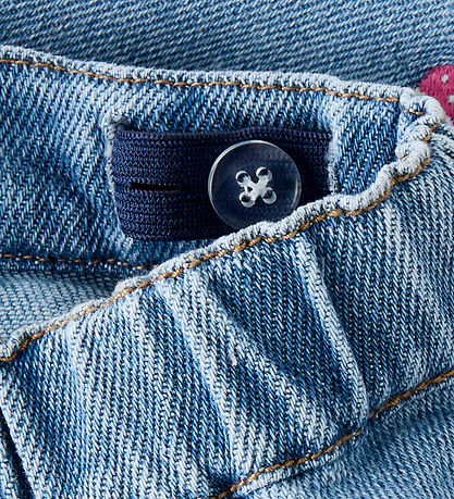 Name It Shorts m. Nederdel - NmfDiana - Light Blue Denim/Strawbe