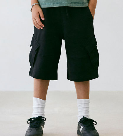 Name It Shorts - Barmuda - NkmJokars - Baggy - Sweat - Black