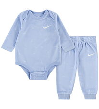 Nike Sæt Body l/æ/Bukser - Velour - Cobalt Bliss