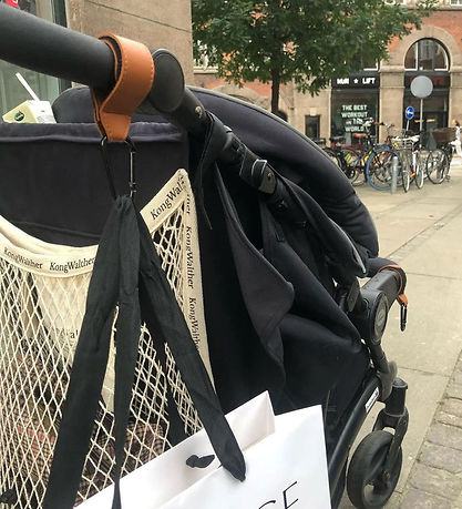 KongWalther Barnevognskroge - 2 stk - Brun