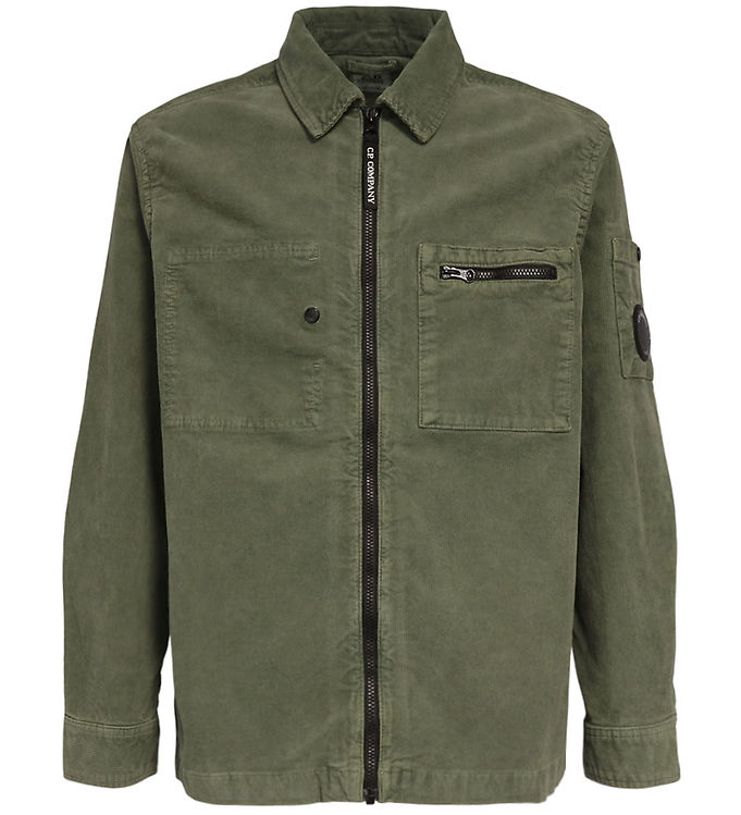 C.P. Company Overshirt - Fløjl - Sage Green