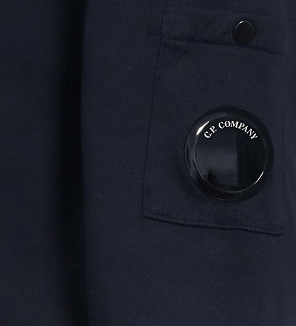 C.P. Company Sweatshirt m. Lynlås - Total Eclipse Blue