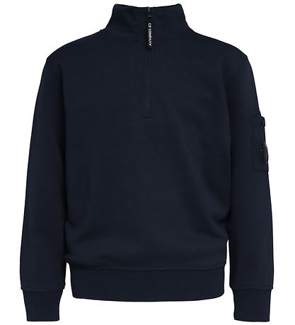 C.P. Company Sweatshirt m. Lynlås - Total Eclipse Blue