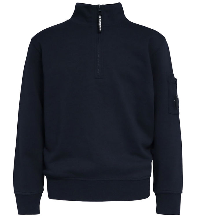 C.P. Company Sweatshirt m. Lynlås - Total Eclipse Blue