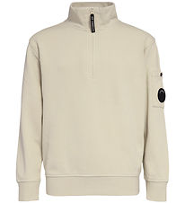 C.P. Company Sweatshirt m. Lynlås - Chalk