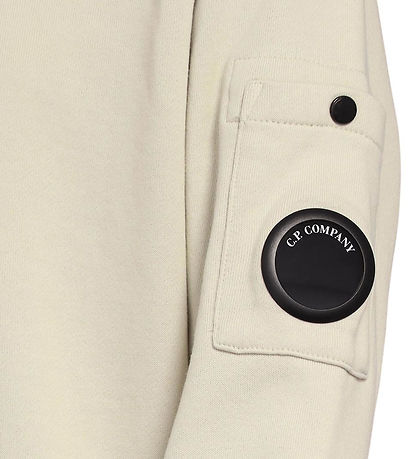 C.P. Company Sweatshirt m. Lynlås - Chalk
