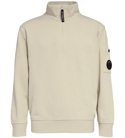 C.P. Company Sweatshirt m. Lynlås - Chalk