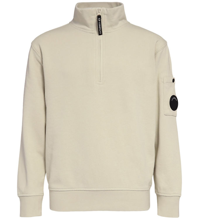 C.P. Company Sweatshirt m. Lynlås - Chalk