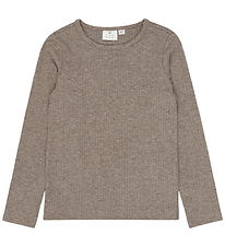 The New Bluse - Rib - TnVeeta - Taupe Gray
