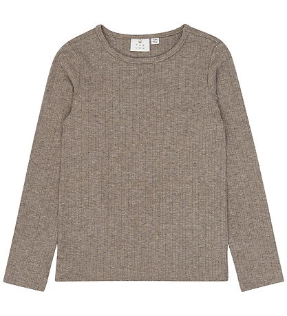 The New Bluse - Rib - TnVeeta - Taupe Gray