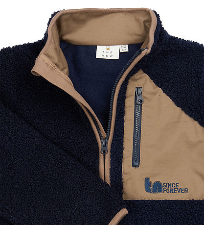 The New Fleecejakke - TnStorm Teddy - Navy Blazer