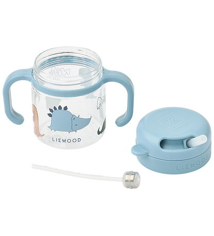 Liewood Kop m. Sugerør - Kai - 280 ml - Dino Roar/Sandy