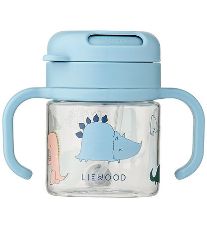 Liewood Kop m. Sugerør - Kai - 280 ml - Dino Roar/Sandy
