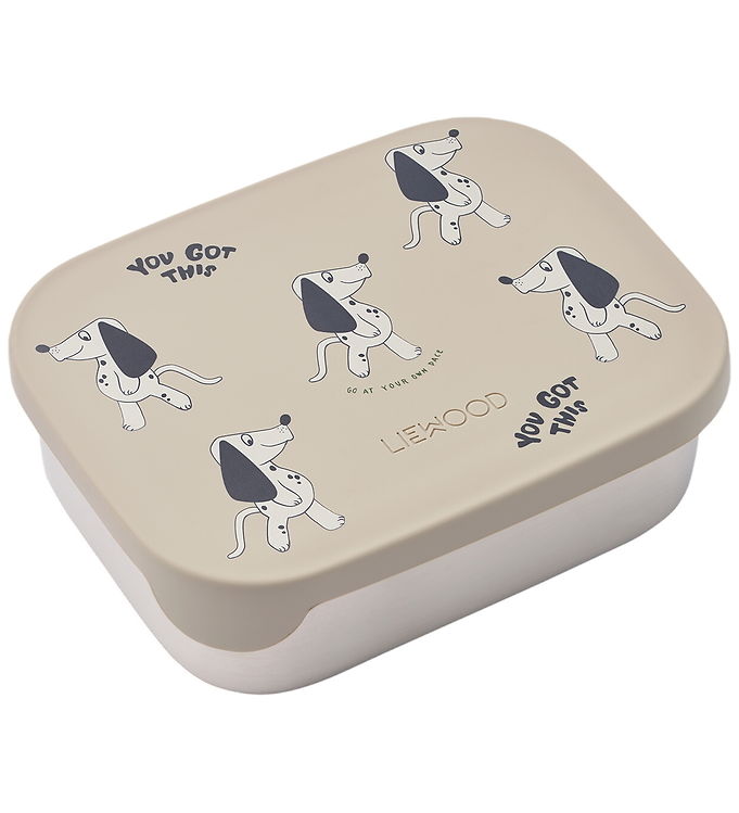 Liewood Madkasse - Silikone/Stål - Arthur - 900 ml - Dakota Dog/