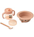 Liewood Dinner Set - 3 Parts - Becket - Berry/Pale Tuscany
