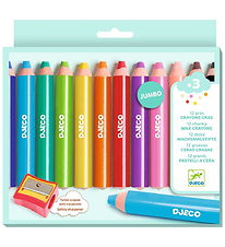 Djeco Farveblyanter - Jumbo - 12 stk.