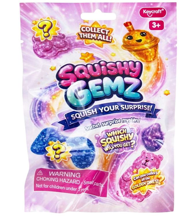 Keycraft Legetøj - 10 cm - Squishy Gemz - Assorteret