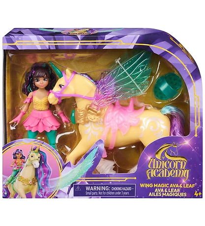 Unicorn Academy Legetøjsfigurer - Wing Magic Ava And Leaf