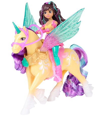 Unicorn Academy Legetøjsfigurer - Wing Magic Ava And Leaf