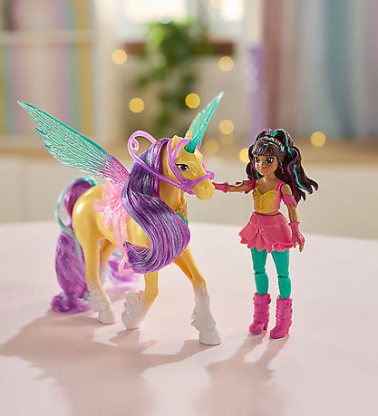 Unicorn Academy Legetøjsfigurer - Wing Magic Ava And Leaf