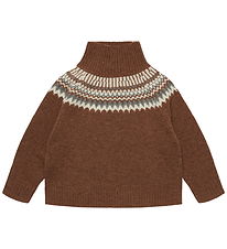 FUB Bluse - Strik - Uld - Hazel Melange