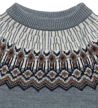 FUB Bluse - Strik - Uld - Steel