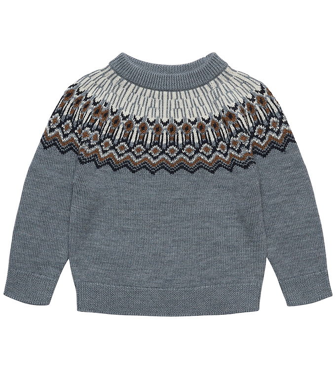 FUB Bluse - Strik - Uld - Steel