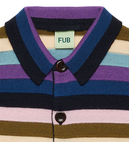 FUB Cardigan - Uld - Multi Stripe