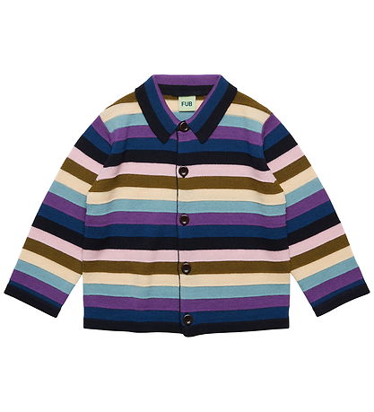 FUB Cardigan - Uld - Multi Stripe