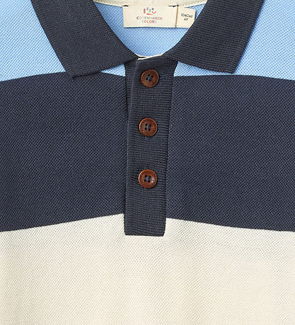 Copenhagen Colors Polobluse - Brown Stripe