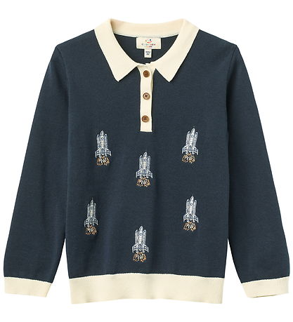 Copenhagen Colors Polobluse - Strik - Navy Rocket