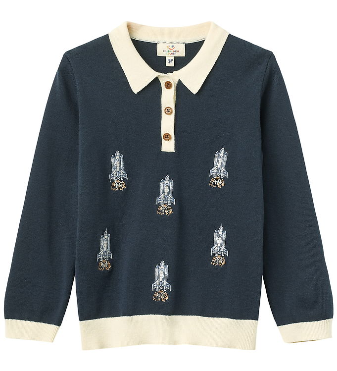 Copenhagen Colors Polobluse - Strik - Navy Rocket