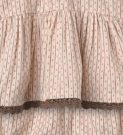 Copenhagen Colors Sæt - Bluse/Bloomers - Sand Flower Print