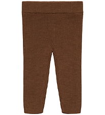 FUB Leggings - Rib - Strik - Uld - Hazel Melange