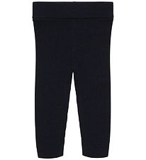 FUB Leggings - Rib - Strik - Uld - Dark Navy