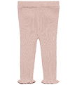 FUB Leggings - Rib - Strik - Uld - Pale Rose